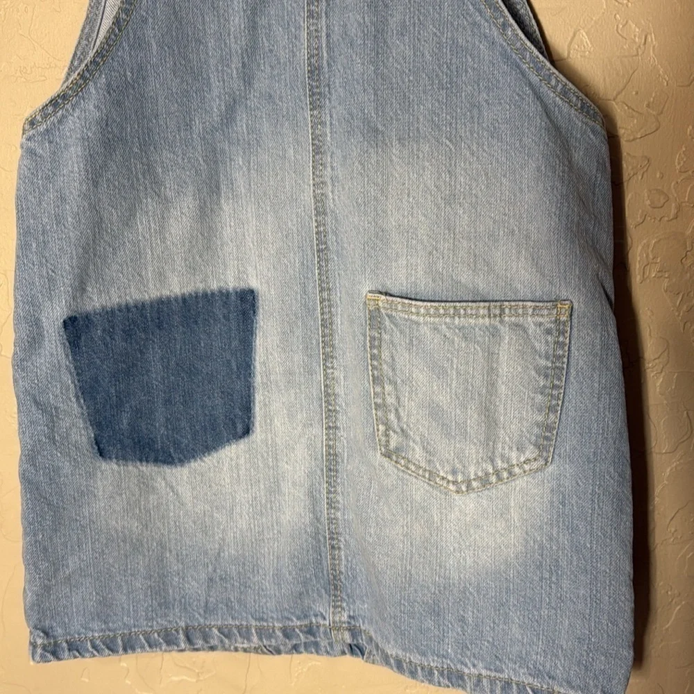 Oshkosh denim overalls dress girls size 8